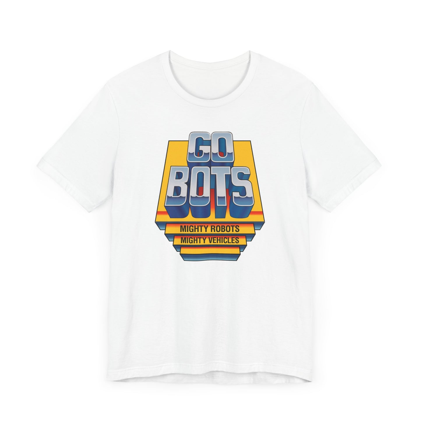 Go Bots Short Sleeve T-Shirt - 80s Retro Robot Nostalgia