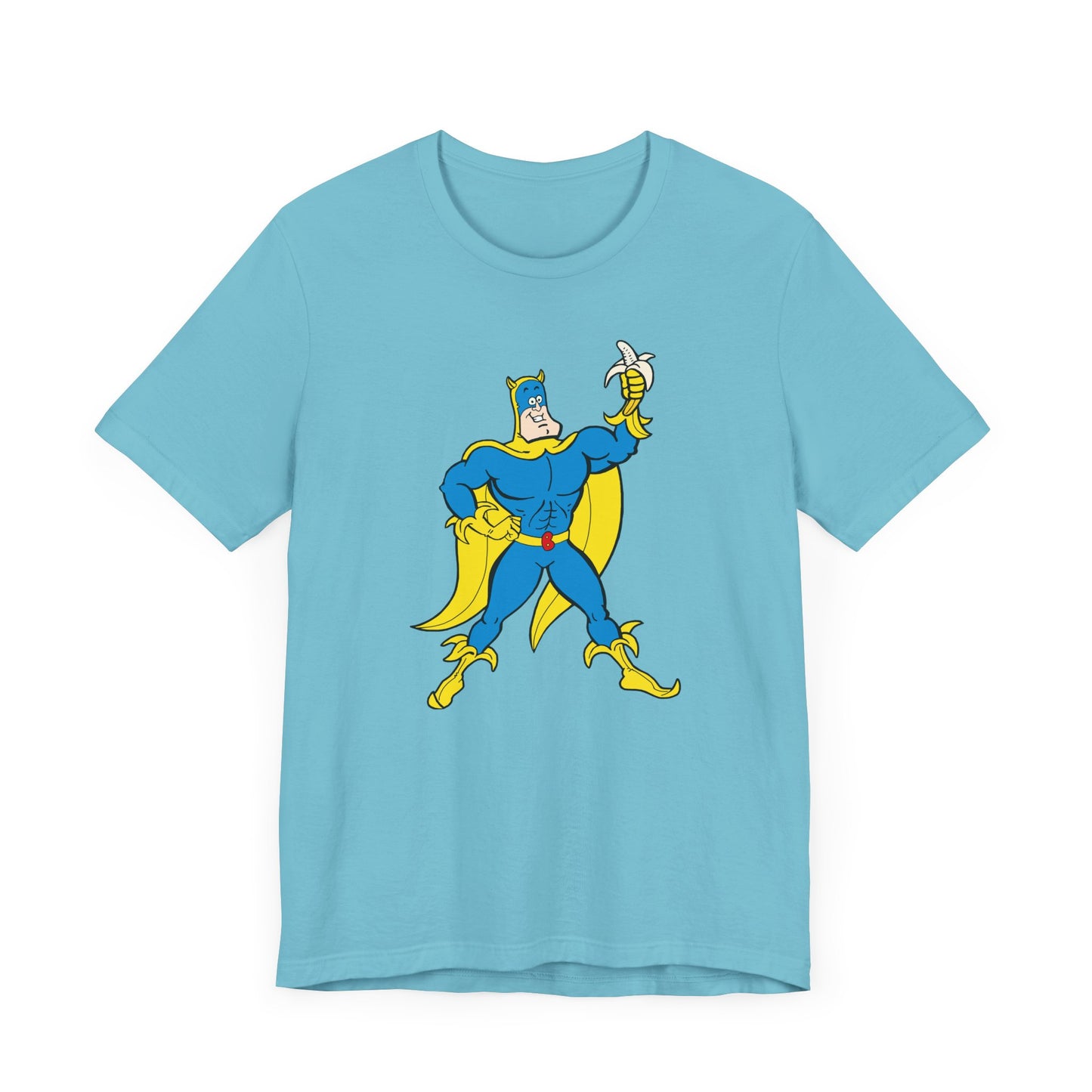 Bananaman Short Sleeve Tee Shirt - A Heroic Nod to 80s British Cartoons