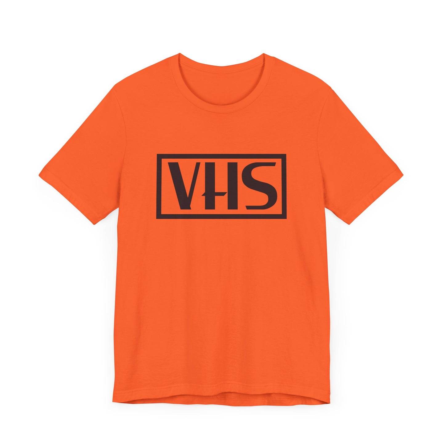 VHS Logo Short Sleeve Tee Shirt - A Nostalgic Tribute to the 80s and 90s