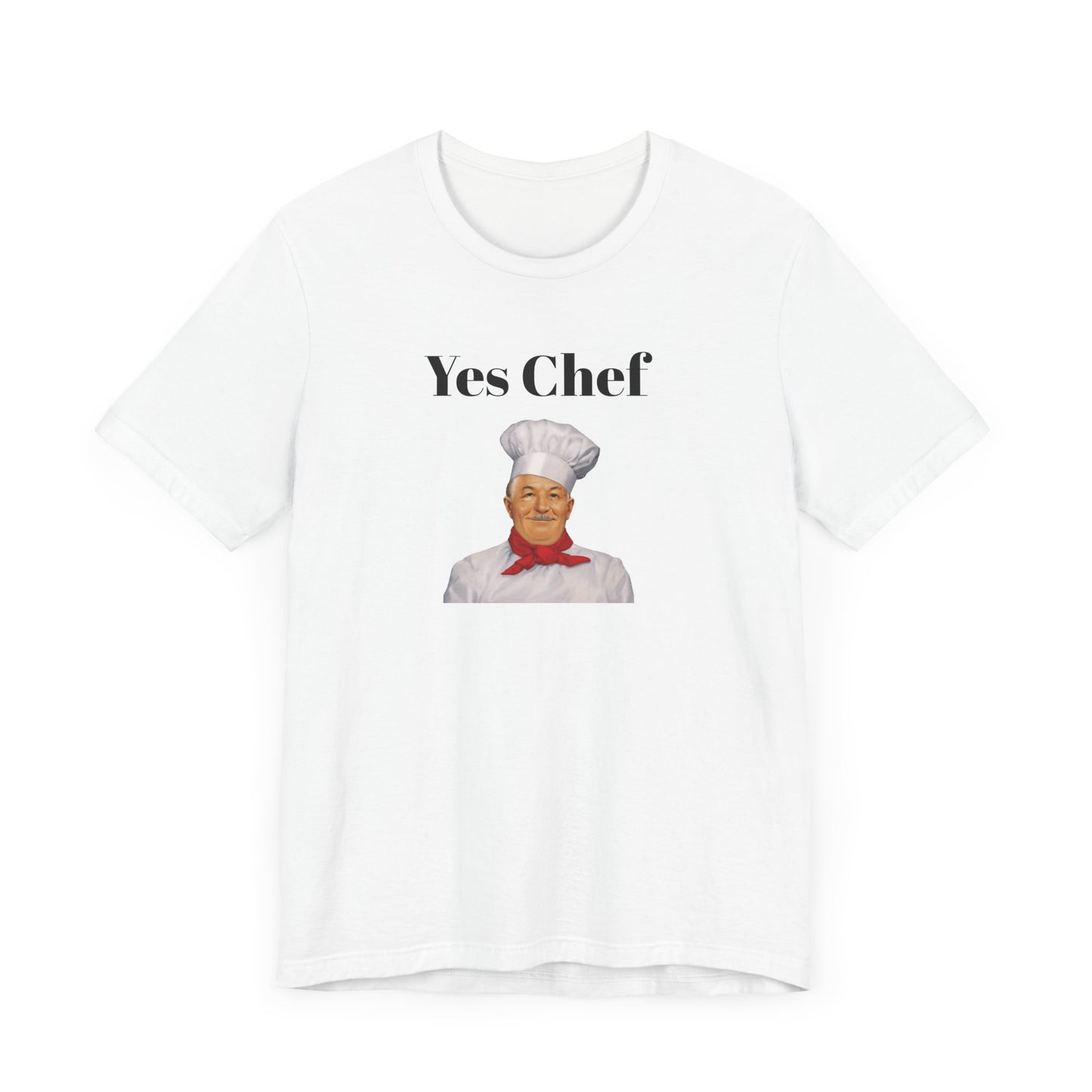 Yes Chef Short Sleeve Tee Shirt - A Tribute to the Original Culinary Icon