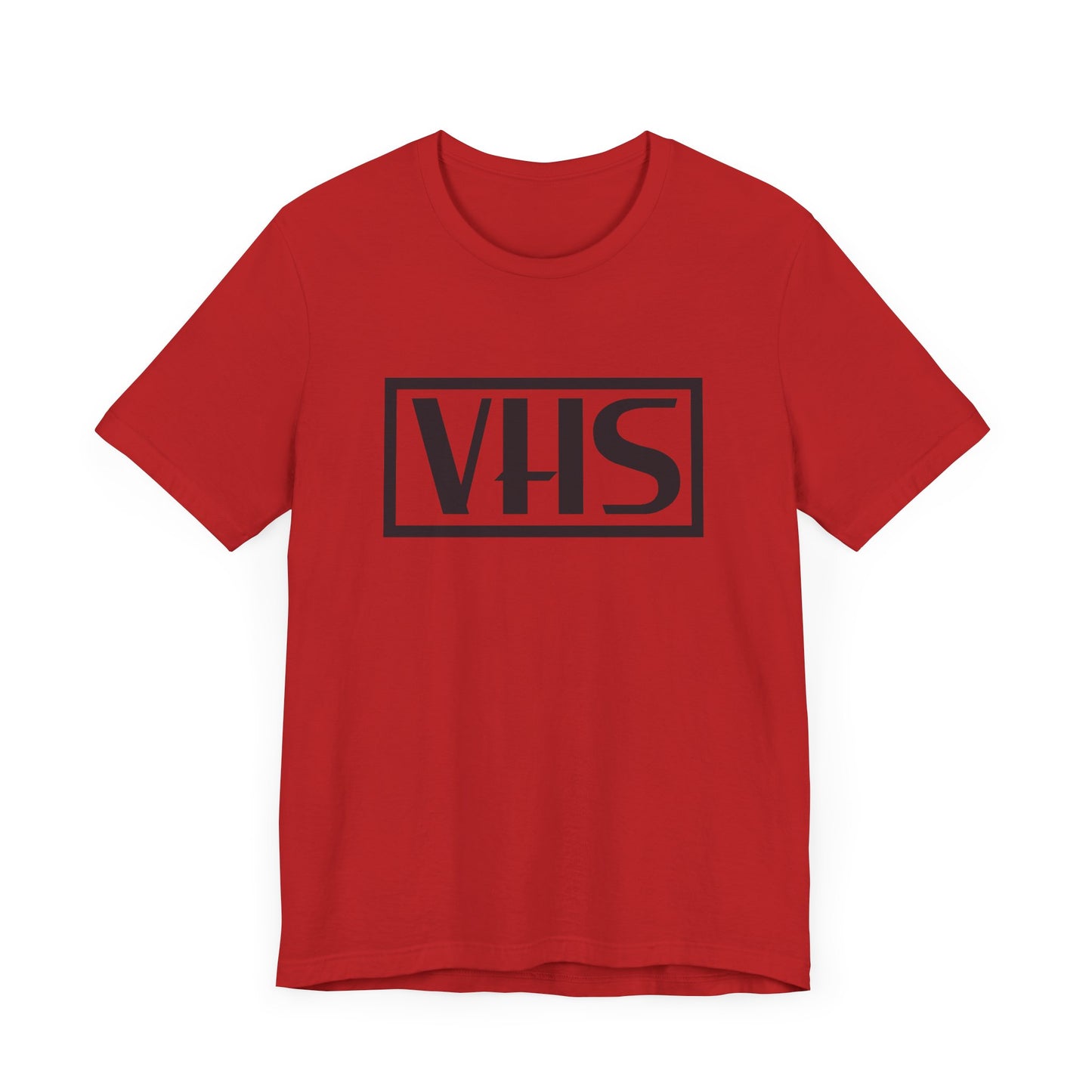 VHS Logo Short Sleeve Tee Shirt - A Nostalgic Tribute to the 80s and 90s