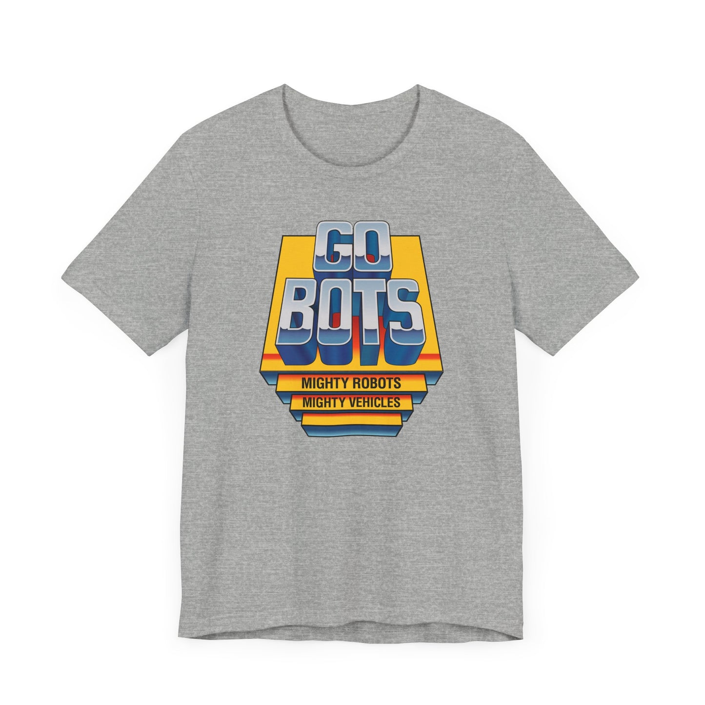 Go Bots Short Sleeve T-Shirt - 80s Retro Robot Nostalgia