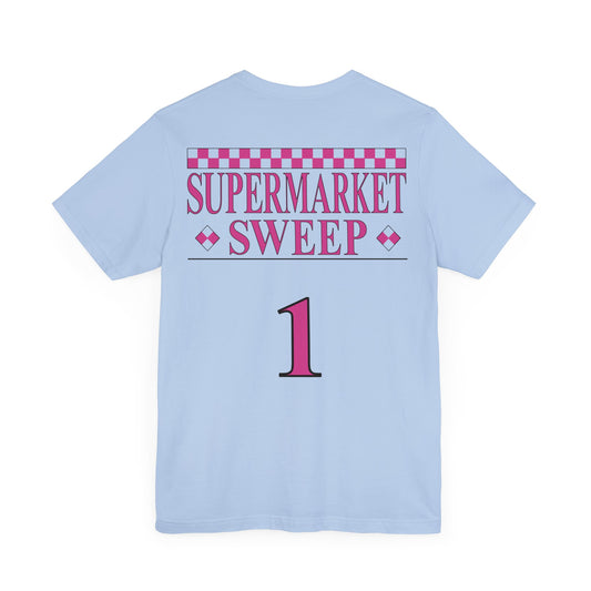 Supermarket Sweep Team 1 Light Blue Short Sleeve Tee Shirt