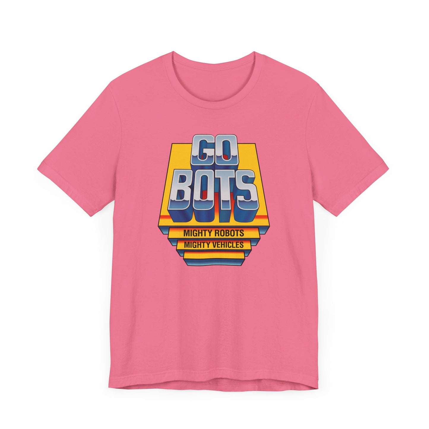 Go Bots Short Sleeve T-Shirt - 80s Retro Robot Nostalgia