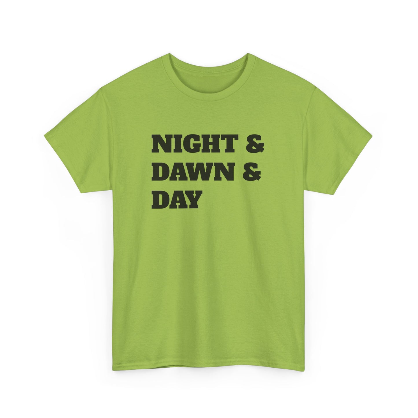 Night and Dawn and Day Heavy Cotton Tee Shirt