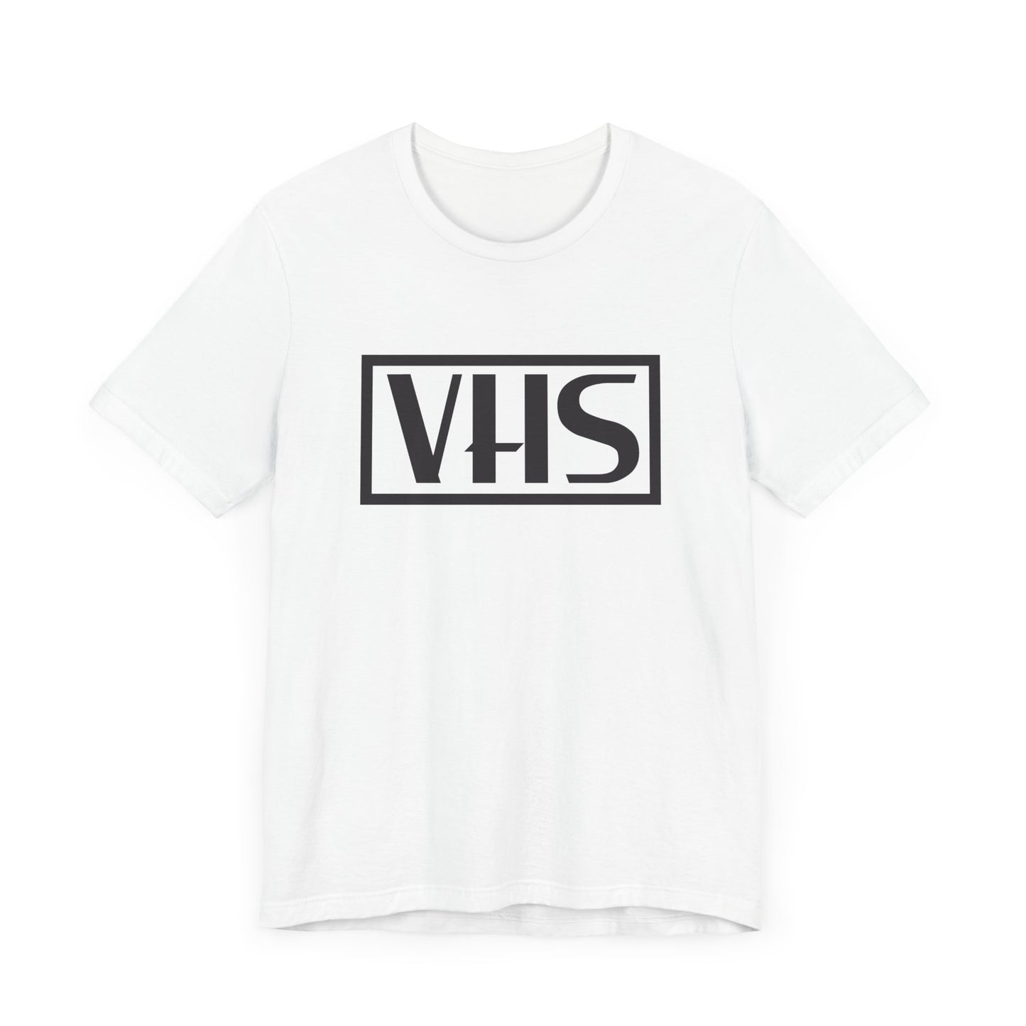 VHS Logo Short Sleeve Tee Shirt - A Nostalgic Tribute to the 80s and 90s