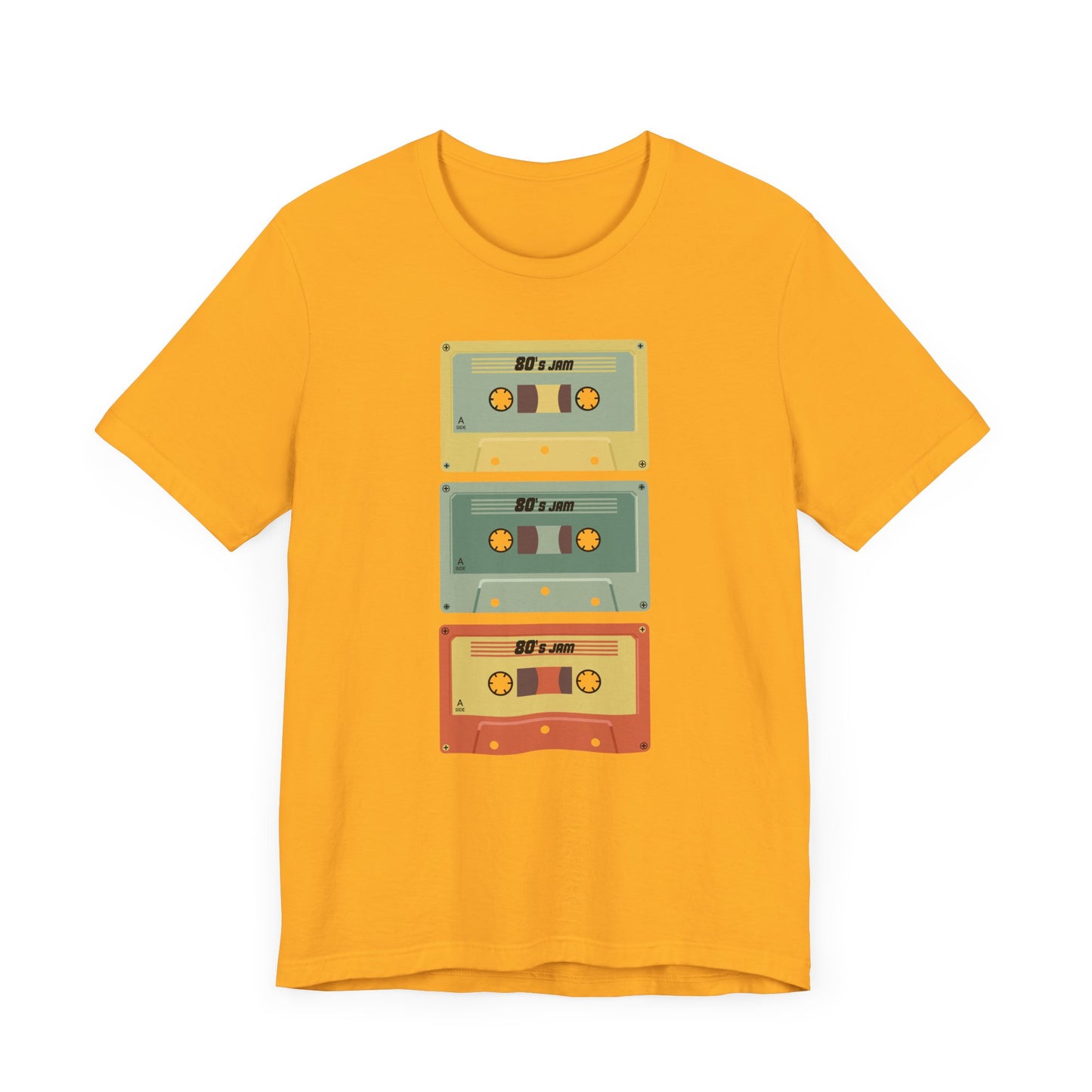 80s Jam Tape Cassettes Short Sleeve Tee Shirt - A Nostalgic Tribute to Mixtape Magic