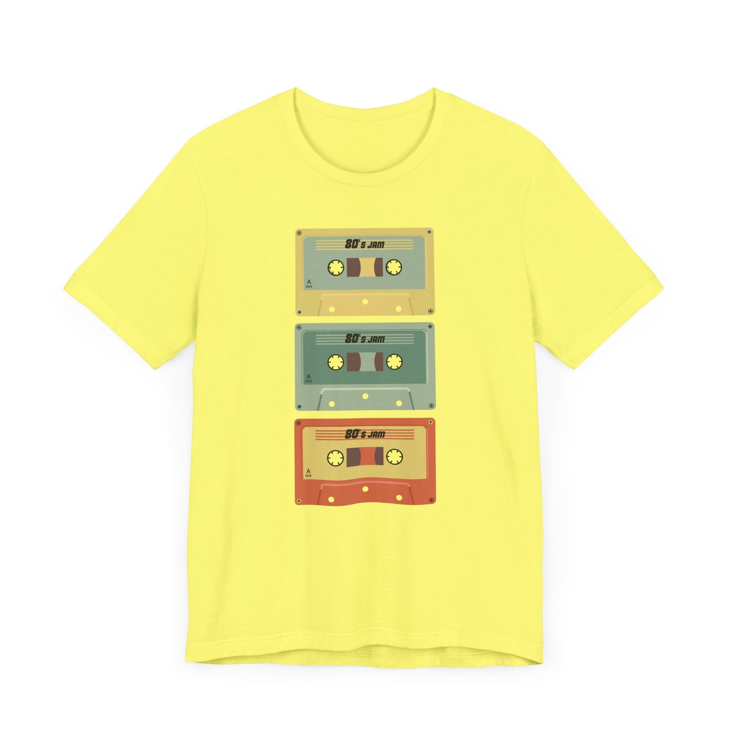 80s Jam Tape Cassettes Short Sleeve Tee Shirt - A Nostalgic Tribute to Mixtape Magic