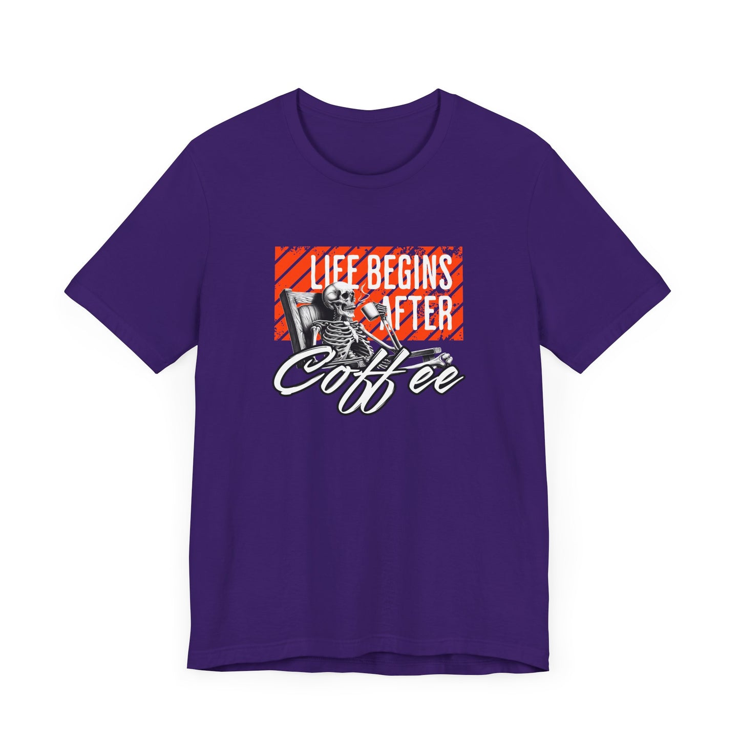 Life Begins After Coffee Halloween Tee – Funny Coffee Lover’s Shirt