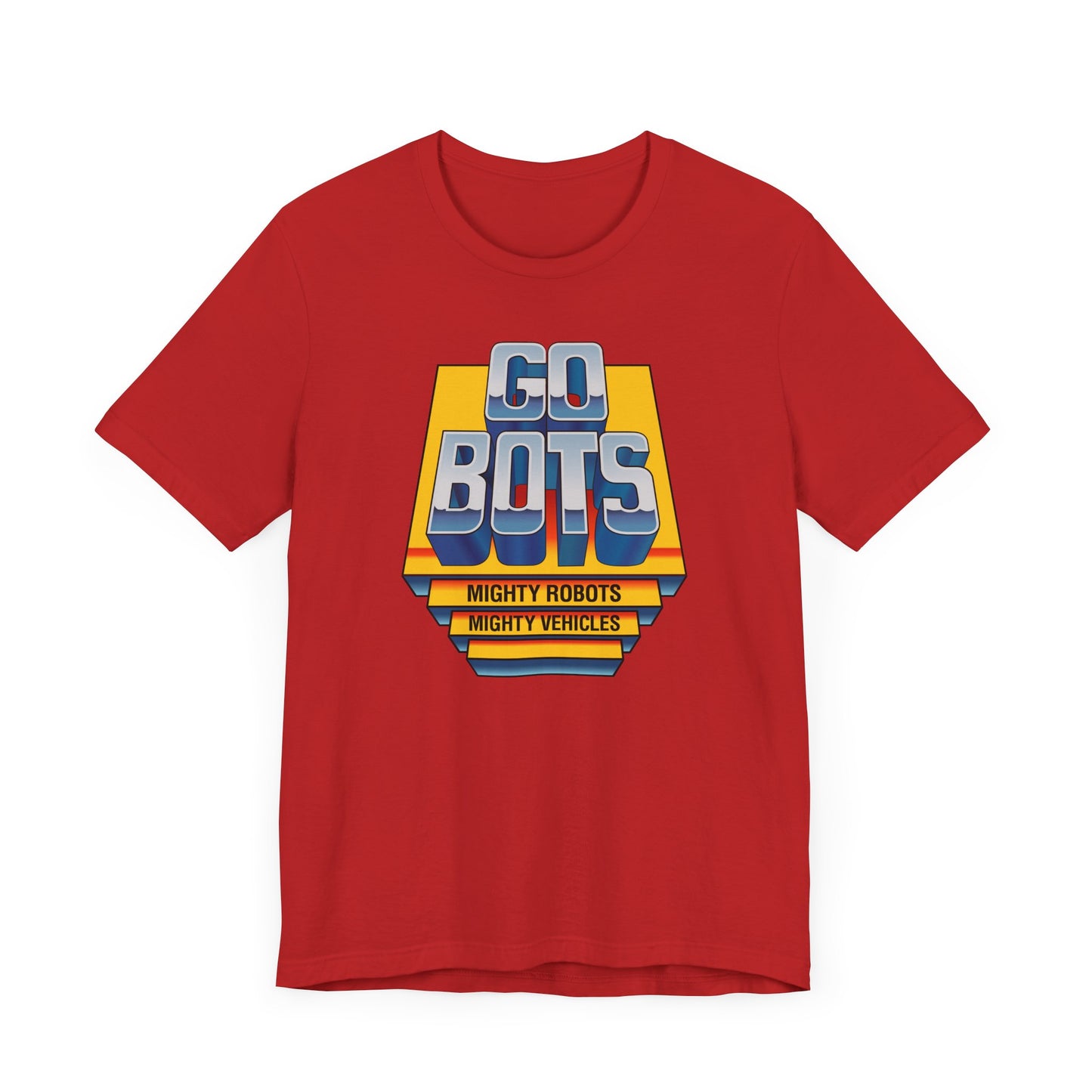 Go Bots Short Sleeve T-Shirt - 80s Retro Robot Nostalgia