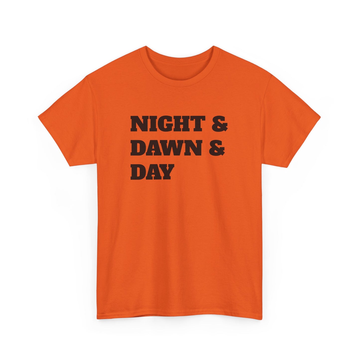 Night and Dawn and Day Heavy Cotton Tee Shirt