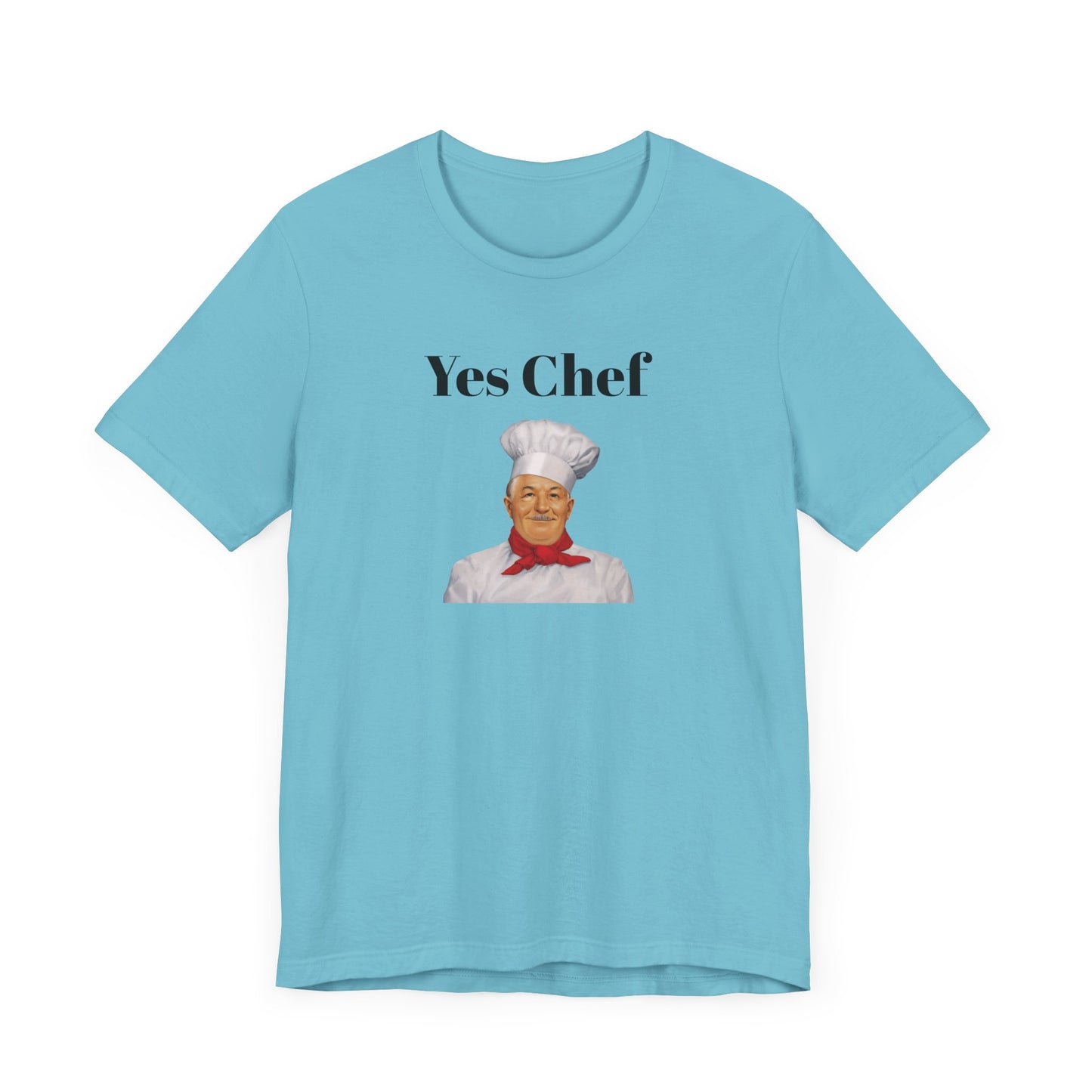 Yes Chef Short Sleeve Tee Shirt - A Tribute to the Original Culinary Icon