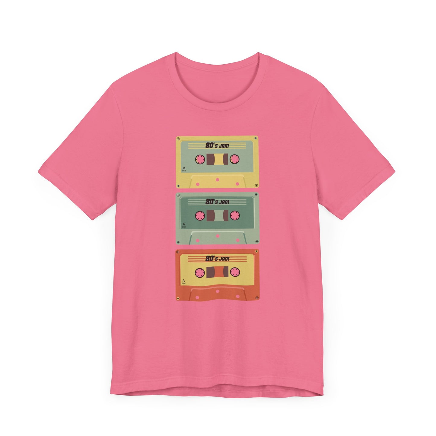 80s Jam Tape Cassettes Short Sleeve Tee Shirt - A Nostalgic Tribute to Mixtape Magic