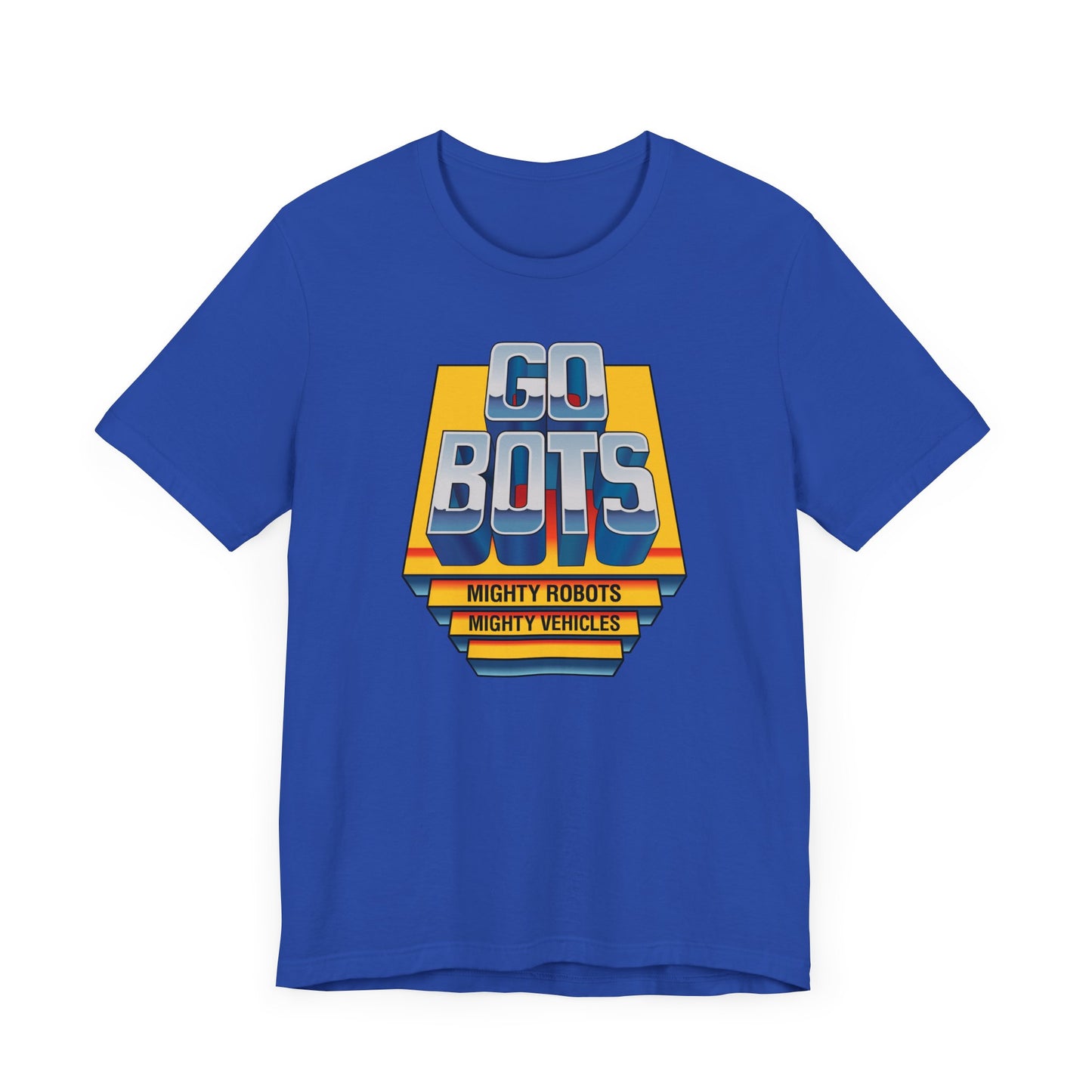 Go Bots Short Sleeve T-Shirt - 80s Retro Robot Nostalgia