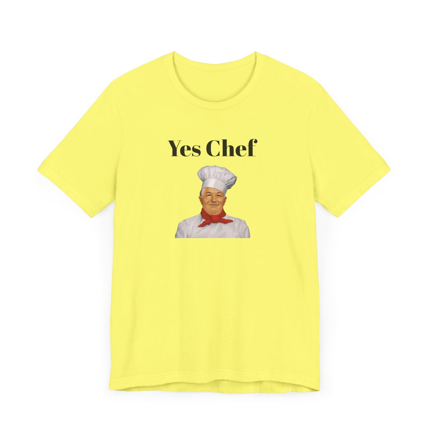 Yes Chef Short Sleeve Tee Shirt - A Tribute to the Original Culinary Icon