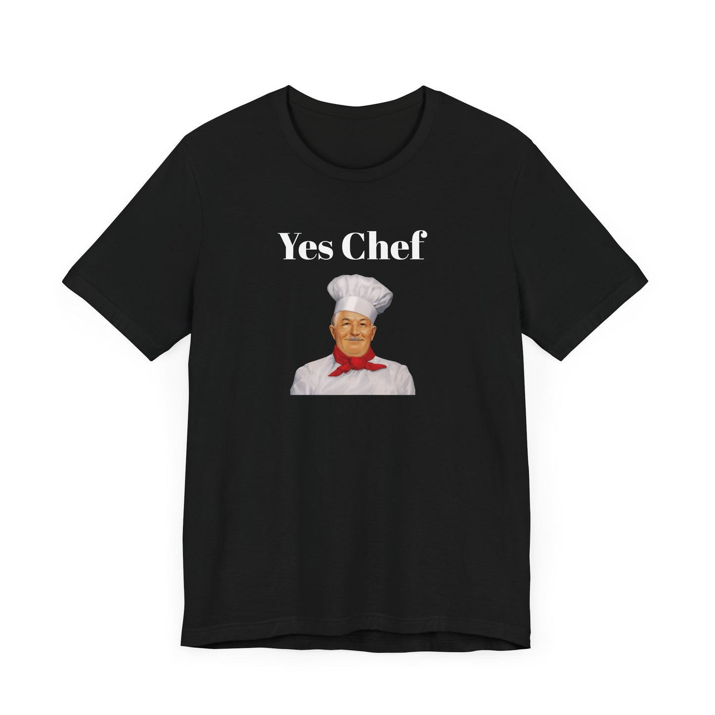 Yes Chef Short Sleeve Tee Shirt - A Tribute to the Original Culinary Icon