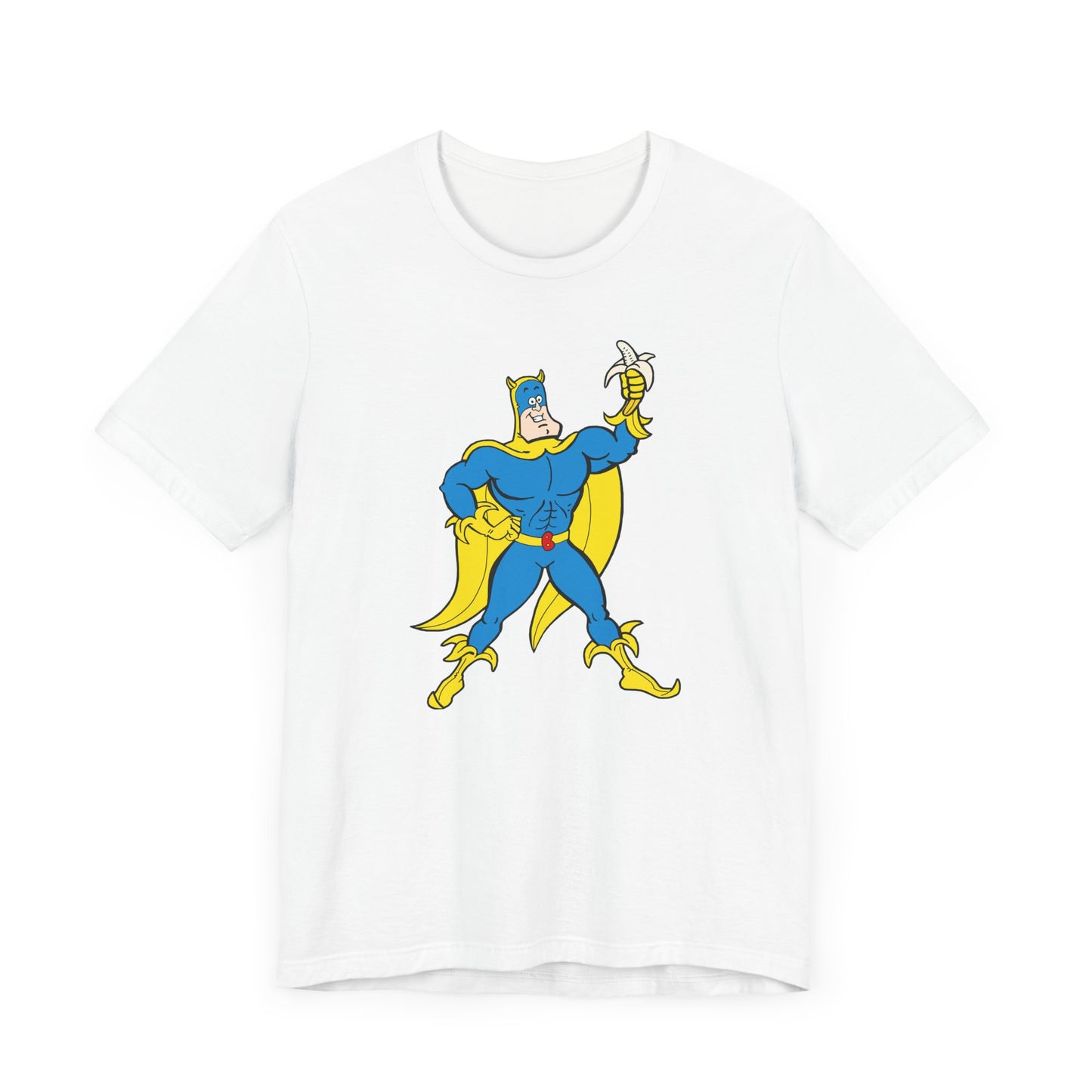 Bananaman Short Sleeve Tee Shirt - A Heroic Nod to 80s British Cartoons