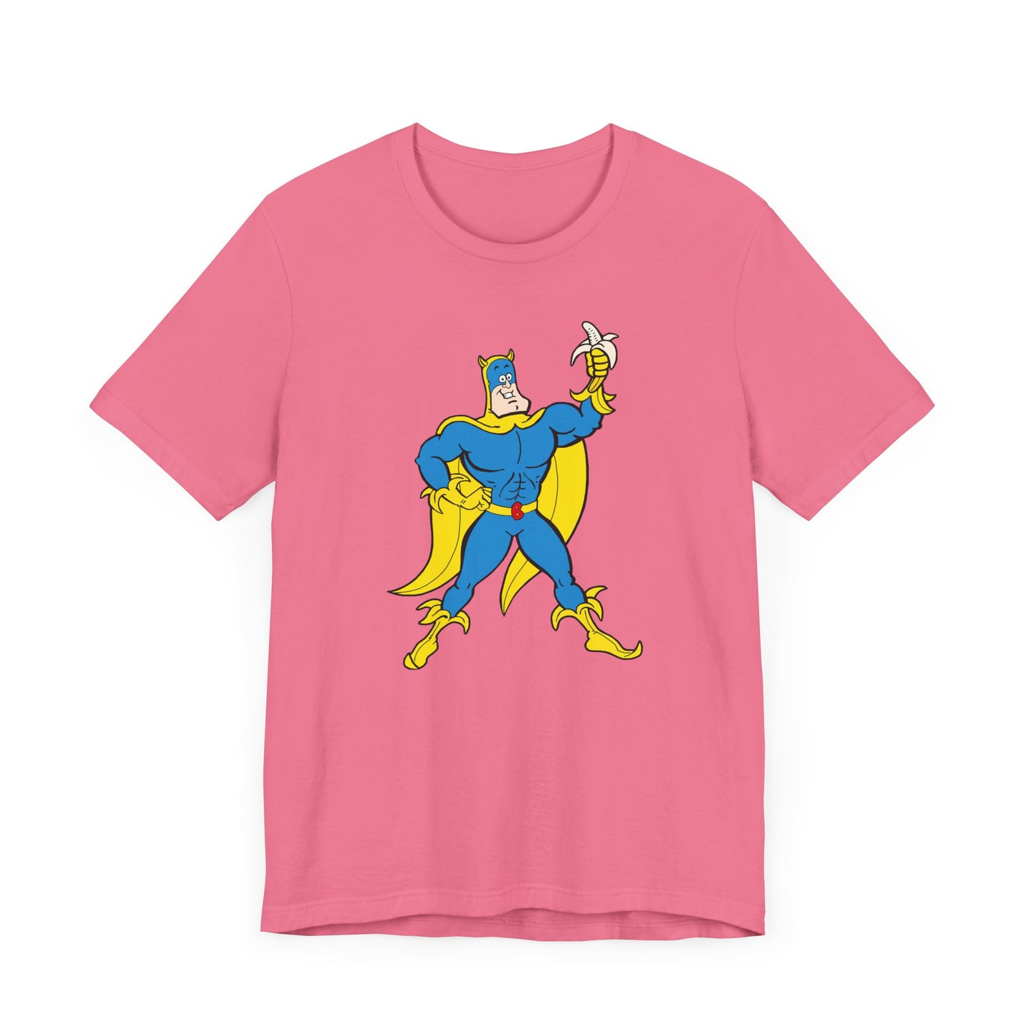 Bananaman Short Sleeve Tee Shirt - A Heroic Nod to 80s British Cartoons