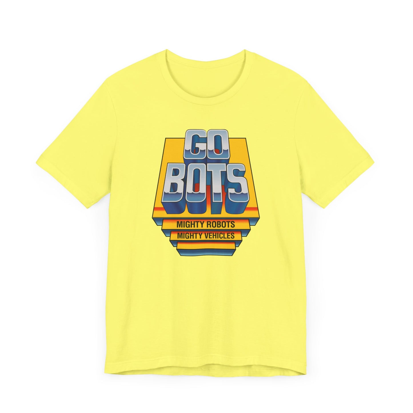 Go Bots Short Sleeve T-Shirt - 80s Retro Robot Nostalgia