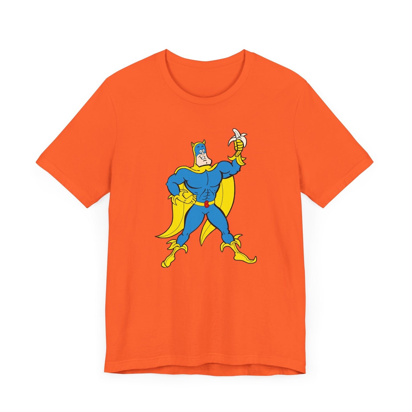 Bananaman Short Sleeve Tee Shirt - A Heroic Nod to 80s British Cartoons