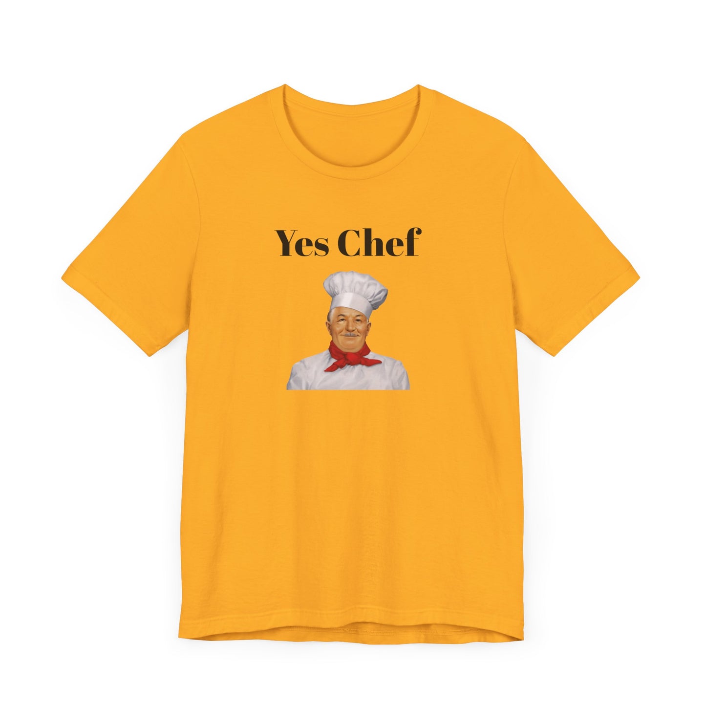 Yes Chef Short Sleeve Tee Shirt - A Tribute to the Original Culinary Icon