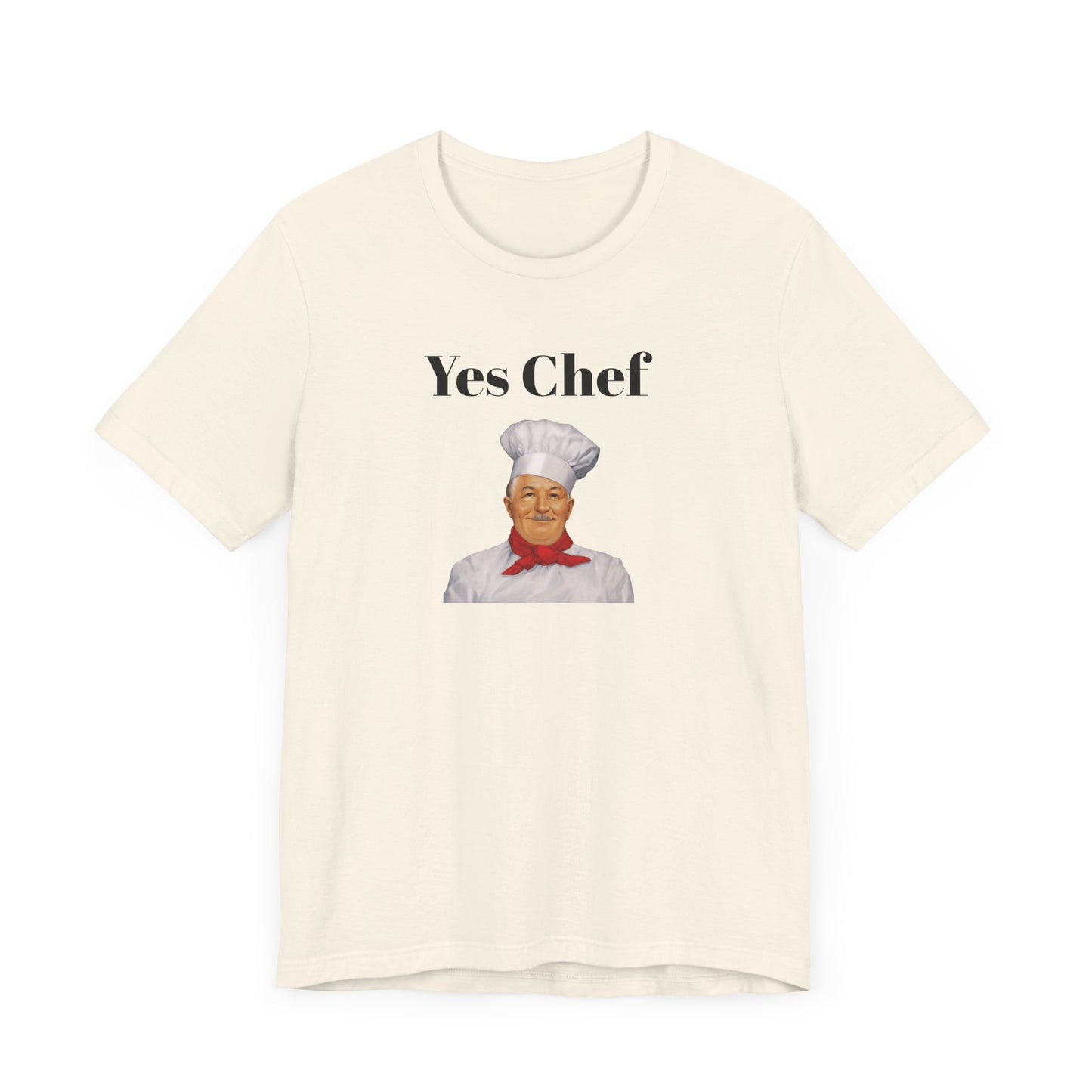 Yes Chef Short Sleeve Tee Shirt - A Tribute to the Original Culinary Icon