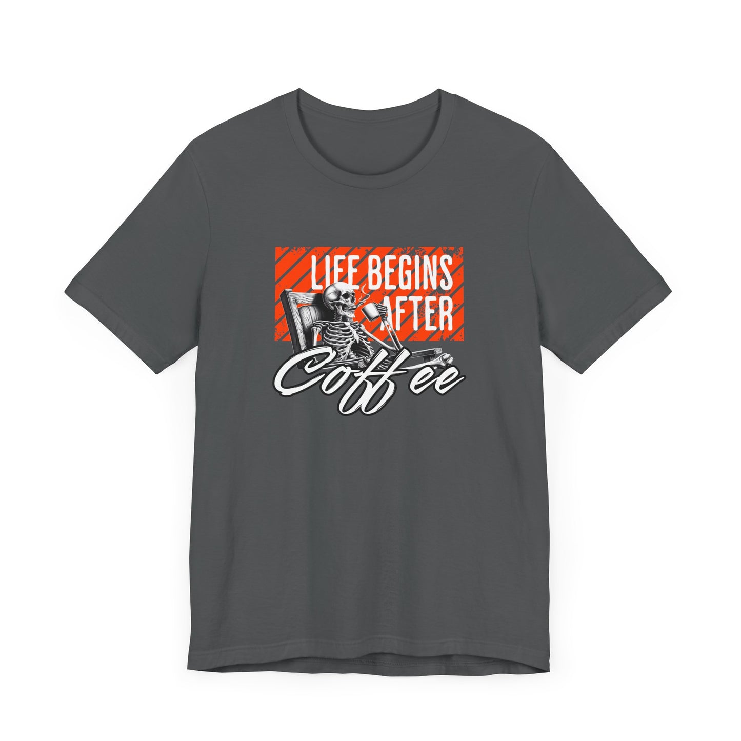 Life Begins After Coffee Halloween Tee – Funny Coffee Lover’s Shirt