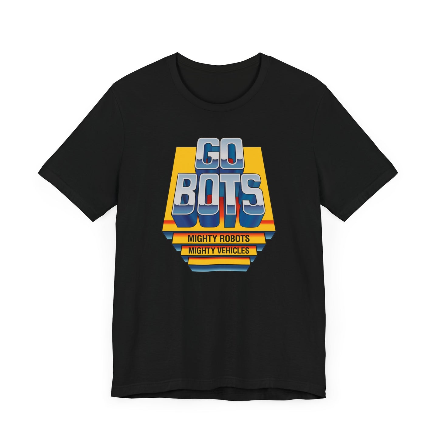 Go Bots Short Sleeve T-Shirt - 80s Retro Robot Nostalgia