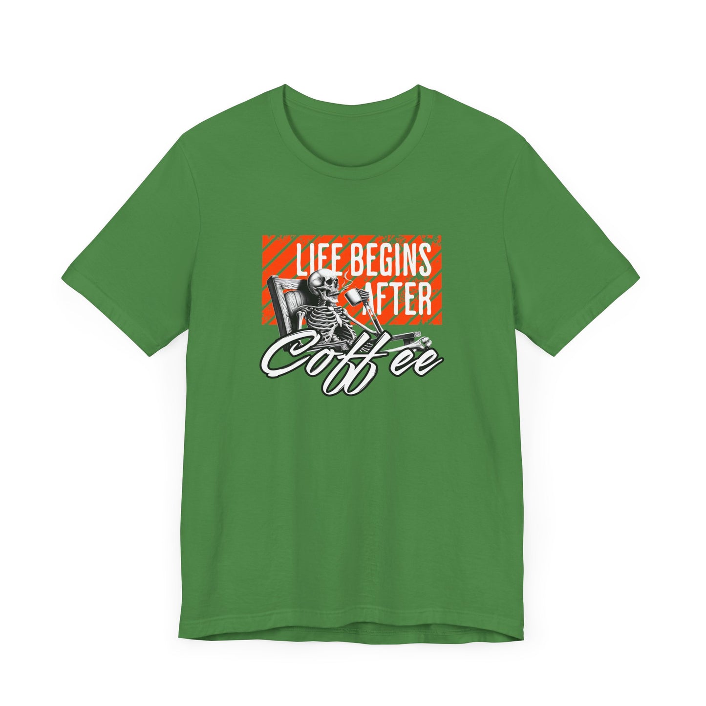 Life Begins After Coffee Halloween Tee – Funny Coffee Lover’s Shirt